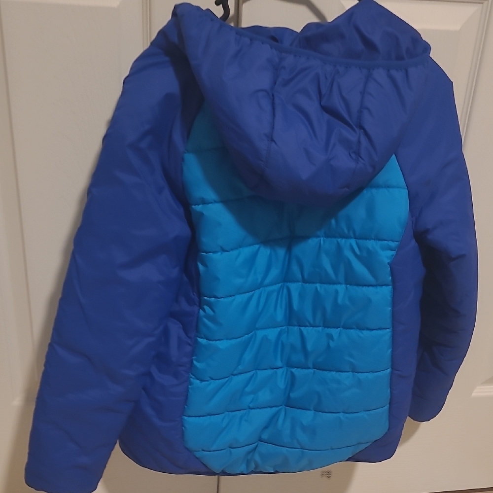 Under Armour Blue Puffer Jacket with Quilted Design Youth Medium - Picture 4 of 6